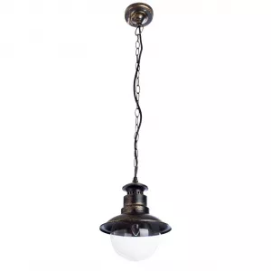 Уличный подвесной светильник Arte Lamp AMSTERDAM Черный||Золотистый A1523SO-1BN
