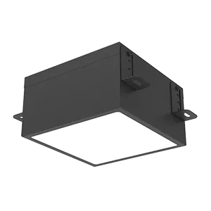 Светодиодный светильник VARTON DL-Grill для потолка Грильято 150х150 мм встраиваемый 24 Вт 4000 К 136х136х80 мм IP54 RAL9005 черный муар