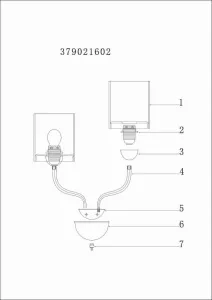 Настенный светильник MW-Light Федерика хром 379021602