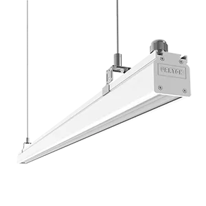Светодиодный светильник "ВАРТОН" Mercury Mall IP54 748x54x58 мм линза 89°x115 30W 4000К белый RAL9003 муар