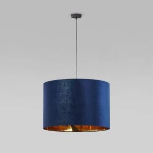 Подвесной светильник с тканевым абажуром TK Lighting Tercino Blue 6173