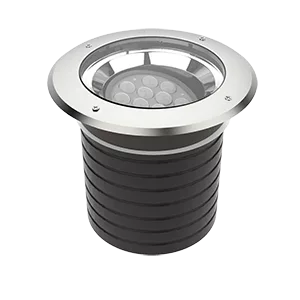 Светодиодный светильник "ВАРТОН" архитектурный Plint диаметр 330мм 42Вт 5000К IP67 линзованный 10х60 градусов