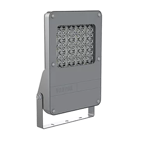 Светодиодный светильник "ВАРТОН" прожектор FL-Pro 30°x50° 200 Вт 3000К RAL7045 муар