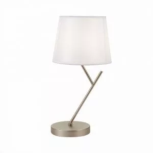 Прикроватная лампа Никель/Белый E14 1*40W DENICE SLE300104-01