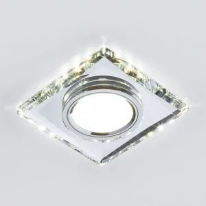 Встраиваемый точечный светильник со светодиодной подсветкой 2230 MR16 SL зеркальный/серебро Elektrostandard a044299