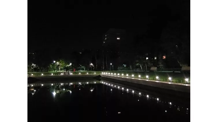 Освещение Парка "Красногвардейские пруды" в Пресненском районе г. Москвы