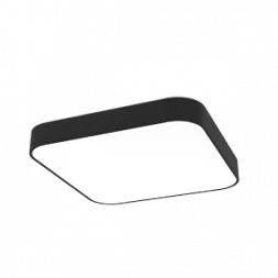 Светодиодный консольный светильник VARTON COSMO Q накладной 90 Вт 4000 К 900x900 мм RAL9005 черный муар с рассеивателем опал DALI