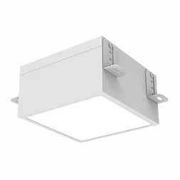 Светодиодный светильник VARTON DL-Grill для потолка Грильято 150х150 мм встраиваемый 24 Вт 3000 К 136х136х80 мм IP54 RAL9003 белый муар