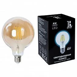 Светодиодная лампа L&B E27-8W-G125-NH-fil gold_lb