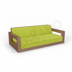 Диван Quarter lounge с подушками Brown / Green