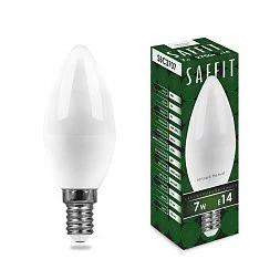 Лампа светодиодная SAFFIT SBC3707 Свеча E14 7W 230V 2700K