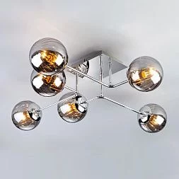 Потолочный светильник с плафонами Eurosvet хром 30140/6