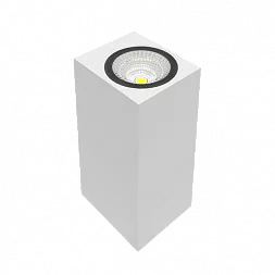 Светодиодный светильник"ВАРТОН" настенный WL-Cube IP54 10W 3000K угол 60° 80х150х65mm белый