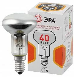 Лампочка ЭРА R50 40Вт Е14 / E14 230В рефлектор (КНР)