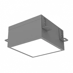 Светодиодный светильник VARTON DL-Grill для потолка Грильято 150х150 мм встраиваемый 15 Вт 4000 К 136х136х80 мм IP54 RAL7045 серый муар диммируемый по протоколу DALI