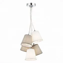 Светильник подвесной Хром/Белый, Серый E14 5*40W PRATO SLE300403-05