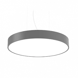 Светодиодный светильник "ВАРТОН" COSMO подвесной 70 Вт 900*115мм 4000К с рассеивателем опал RAL7045 серый муар