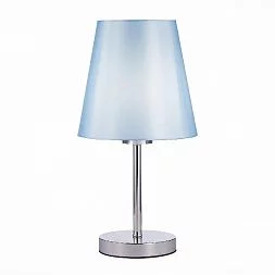 Прикроватная лампа Хром/Светло-голубой E14 1*40W PERAMONE SLE105614-01