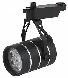 Трековый светильник однофазный ЭРА TR3 - 7 BK светодиодный SMD 7Вт 4000К 490Лм черный