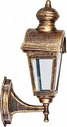 Светильник садово-парковый Feron PL4012 четырехгранный на стену вниз 60W E27 230V, черное золото