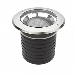 Светодиодный светильник "ВАРТОН" архитектурный Plint диаметр 330мм 60Вт 3000К IP67 линзованный 10х60 градусов