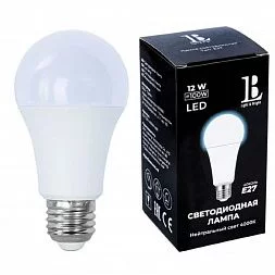 Светодиодная лампа L&B E27-12W-4000K-A60_lb
