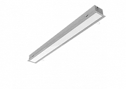 Светодиодный светильник VARTON G-line 1130х100х80 мм 36 Вт 3000 К с опаловым рассеивателем диммируемый по протоколу DALI RAL7045 серый муар