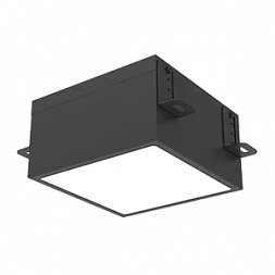 Светодиодный светильник VARTON DL-Grill для потолка Грильято 150х150 мм встраиваемый 15 Вт 3000 К 136х136х80 мм IP54 RAL9005 черный муар