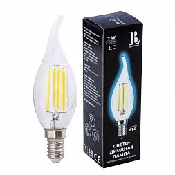 Светодиодная лампа L&B E14-7W-NH-candle filament_lb