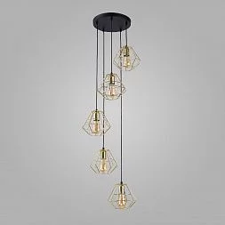 Подвесной светильник в стиле лофт TK Lighting Diamond Gold 1781