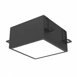 Светодиодный светильник VARTON DL-Grill для потолка Грильято 150х150 мм встраиваемый 24 Вт 4000 К 136х136х75 мм IP40 RAL9005 черный муар диммируемый по протоколу DALI