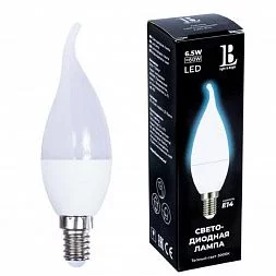 Светодиодная лампа L&B E14-6,5W-3000К-C37-flame_lb