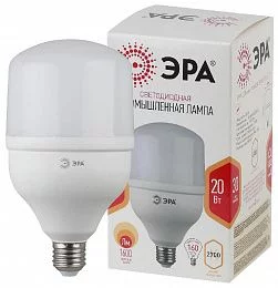 Лампа светодиодная ЭРА STD LED POWER T80-20W-2700-E27 E27 / Е27 20Вт колокол теплый белый свет