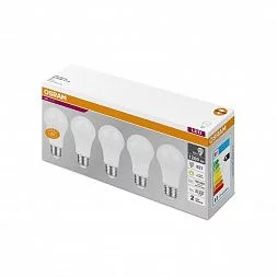 Лампочки светодиодные Osram Led Value Classic A125 15Вт 3000К Е27 / E27 груша матовая теплый белый свет набор 5 штук