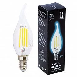 Светодиодная лампа L&B E14-7W-WW-flame filament_lb