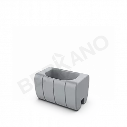 Кашпо-соединитель Y-seat longer DB Concrete Gray