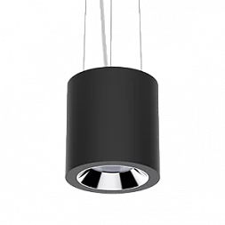 Светильник LED "ВАРТОН" DL-02 Tube подвесной 150*160 32W 4000K 35° RAL9005 черный муар