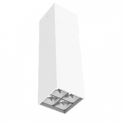 Светодиодный светильник VARTON DL-Box Reflect Multi 2x2 накладной 10 Вт 4000 К 80х80х300 мм RAL9003 белый муар 36° DALI
