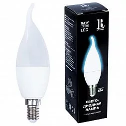 Светодиодная лампа L&B E14-9,5W-3000К-C37-flame_lb