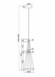 Подвесной светильник Maytoni P028PL-01BL