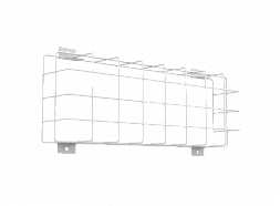 Защитная решетка для аварийного светильника IP65 390х134мм белая с набором креплений