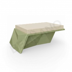 Угловой модуль Quaro с подушками Olive green / Bone Brown